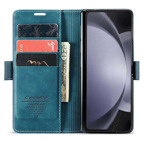 CaseMe Slim Pungetui Samsung Galaxy Z Fold 5 Blå