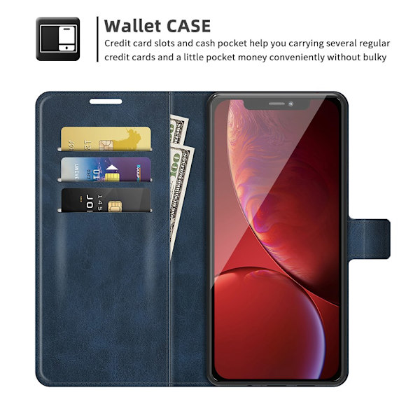 iPhone 13 Pro Leather Wallet Blue