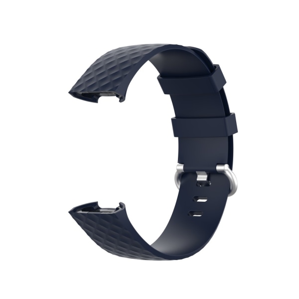 Silikonarmband Till Fitbit Charge 3/4 Mörkblå (L)