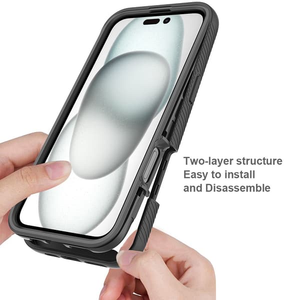 360 Heltäckande Skal iPhone 16 Plus Svart