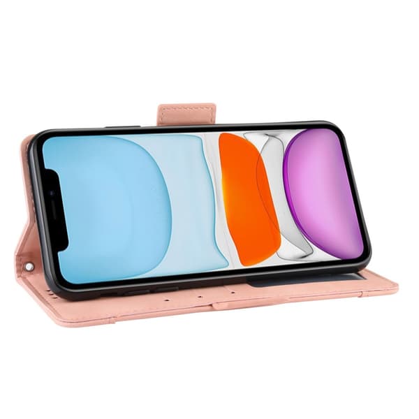 Monikäyttöinen lompakkokotelo iPhone 12 Pro Max - Pinkki