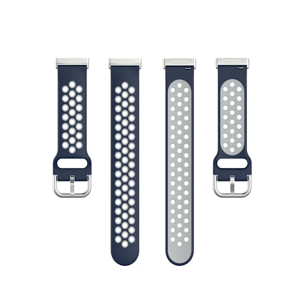 Fitbit Versa 3/Sense -urheiluranneke, tummansininen/harmaa