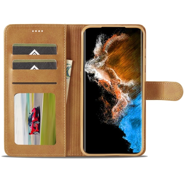 LC.IMEEKE Pungetui Samsung Galaxy S24 Plus Cognac