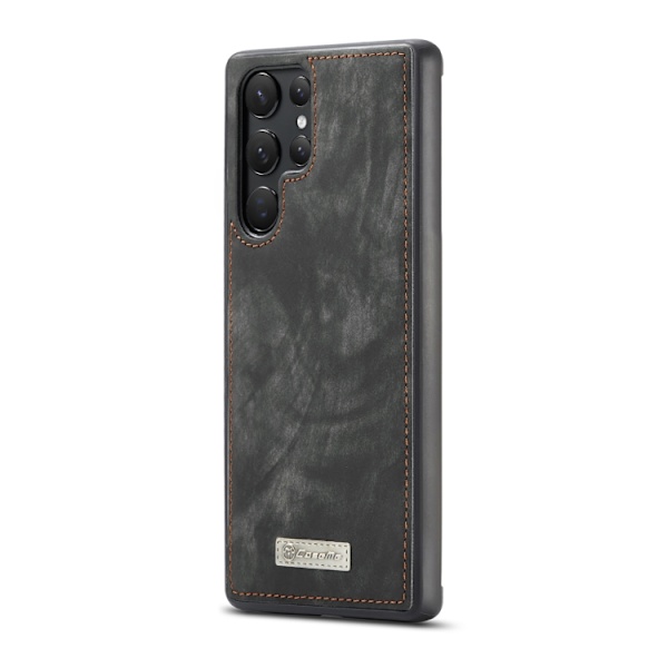 CaseMe Multi-Slot 2 i 1 Plånboksfodral Galaxy S22 Ultra Svart