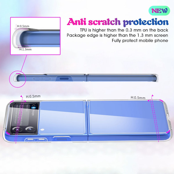 Crystal Hybrid Cover Samsung Galaxy Z Flip 4 Transparent