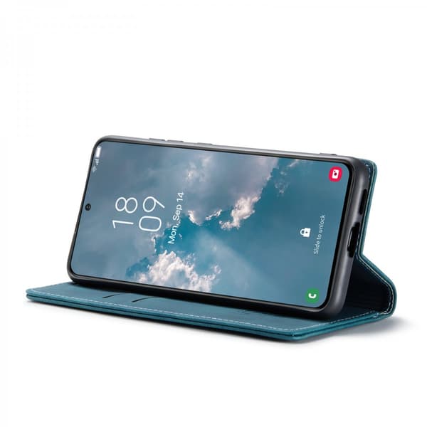CaseMe Slim Plånboksfodral Samsung Galaxy S23 Blå