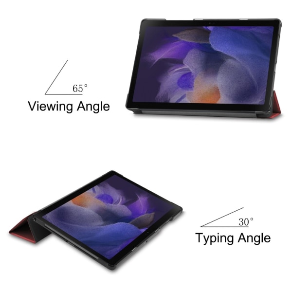 Samsung Galaxy Tab A8 10.5 etui Tri-fold rød