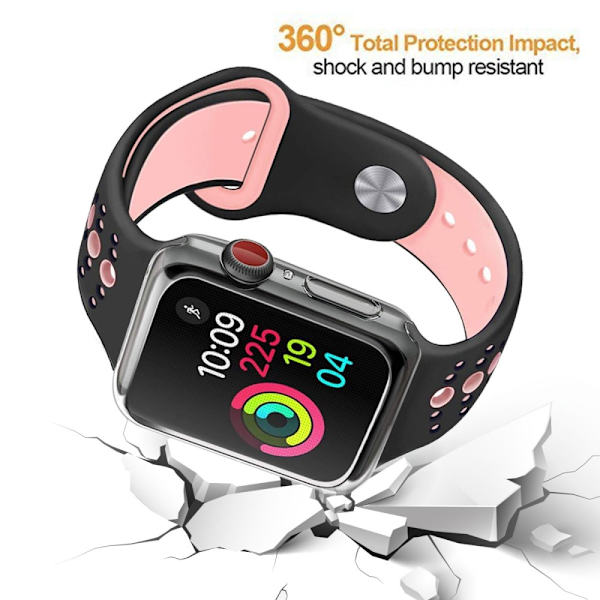 All-round Skal Apple Watch 44mm Transparent