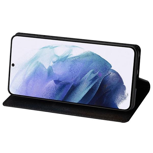 Kimalteleva lompakkokotelo Samsung Galaxy S22 Plus Musta