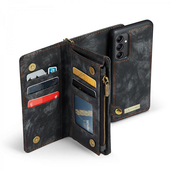 CaseMe Multi-Slot 2 i 1 Plånboksfodral Galaxy A14 Svart