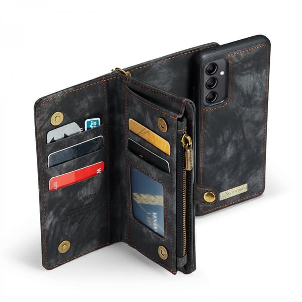CaseMe Multi-Slot 2 i 1 Pungetui Galaxy A14 Sort