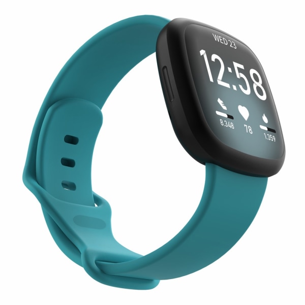 Silikonarmband Fitbit Versa 3/Sense Cyan