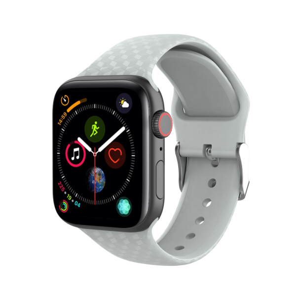 Silikonirannekoru Apple Watch 38/40/41 mm harmaa