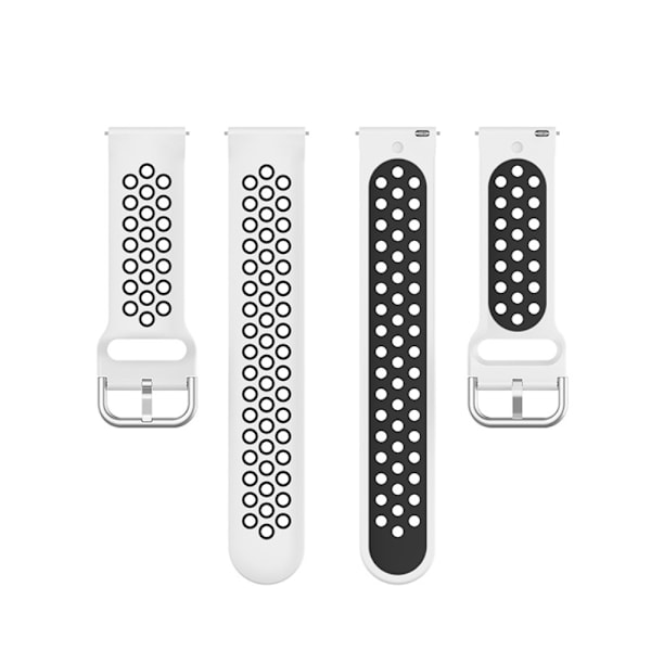 Sporttiranneke Galaxy Watch 4 44mm/Classic 46mm Valkoinen/Musta