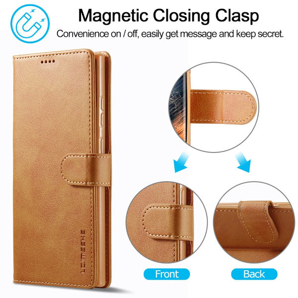 LC.IMEEKE Pungetui Samsung Galaxy S23 Ultra Cognac