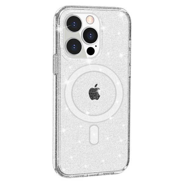 Glitter MagSafe Cover iPhone 14 Pro Transparent