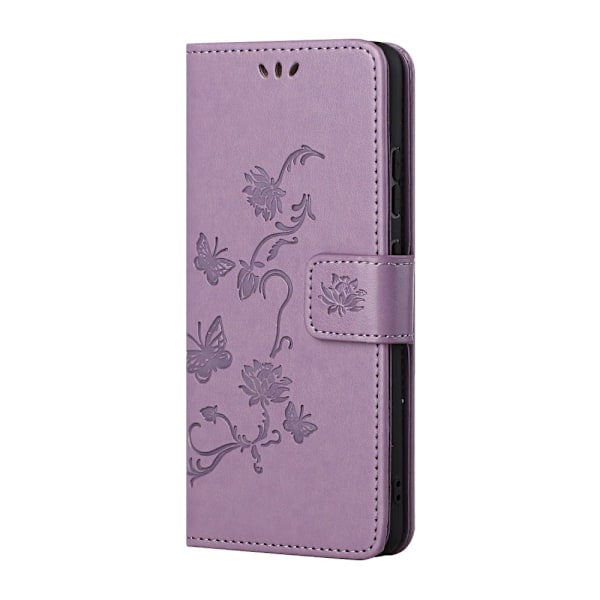 Läderfodral Fjärilar Samsung Galaxy S21 Lila