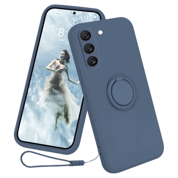 Samsung Galaxy S23 -kuori rengaspidikkeellä, sininen