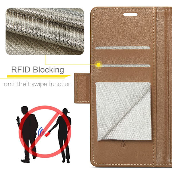 CaseMe Slim Plånboksfodral RFID-skydd Samsung Galaxy S24 Ultra B