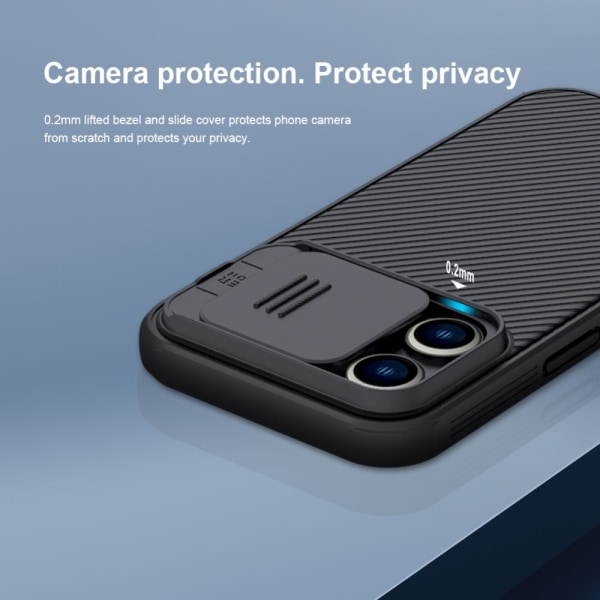 Nillkin CamShield Skal iPhone 14 Pro Blå