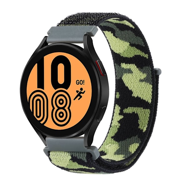 Nylonrem til Samsung Galaxy Watch FE - Camouflage Grøn