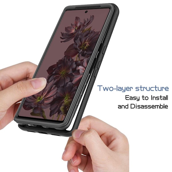 360 Full Cover Edge Case Google Pixel 7 Pro Black