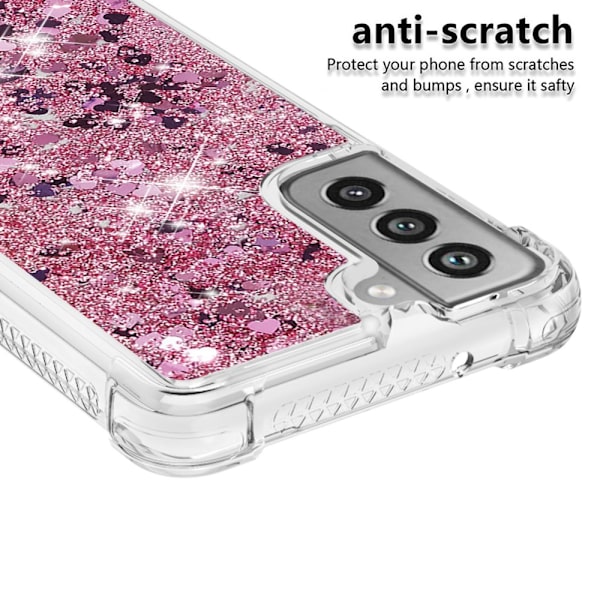 Glitter Bling TPU Case Samsung Galaxy S21 FE Roséguld