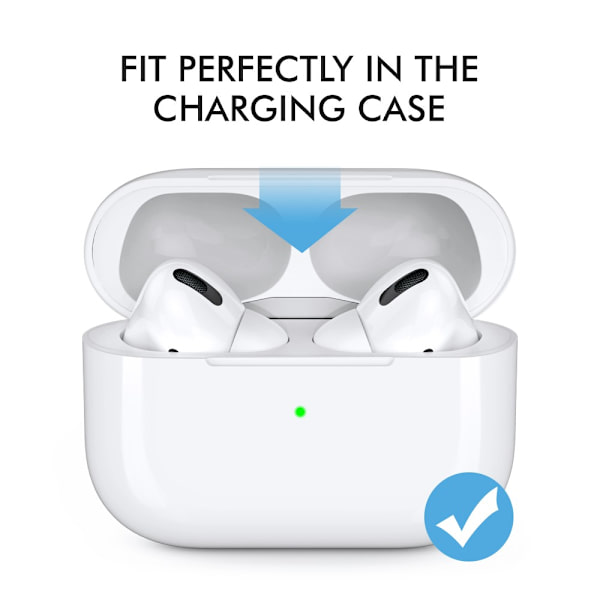 Ahastyle 1 Par AirPods Pro 2 Pluppar i Silikone Hvid Large