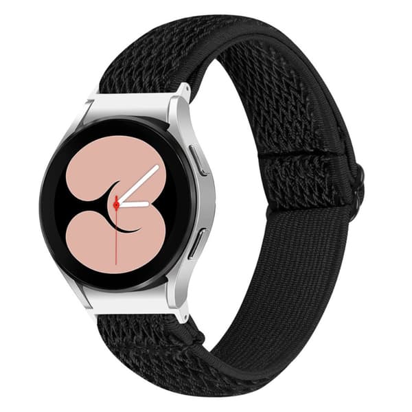 Flettet nylonrem til Samsung Galaxy Watch 6 Classic 43mm Sort