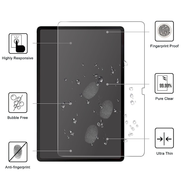 Skærmbeskyttelse Samsung Galaxy Tab S10 FE Plus Hærdet Glas 0.3mm