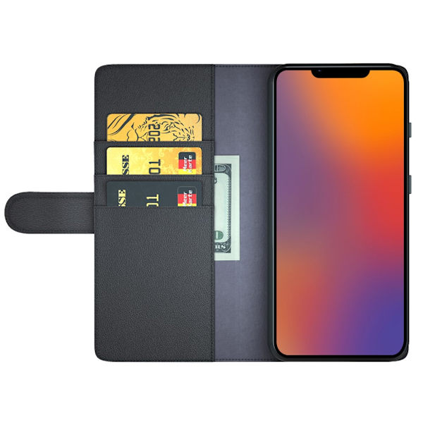 Äkta Läderfodral iPhone 14 Plus Svart