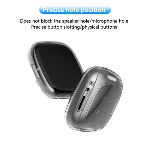 Heltäckende Skal Fitbit Versa 3/Sense Transparent