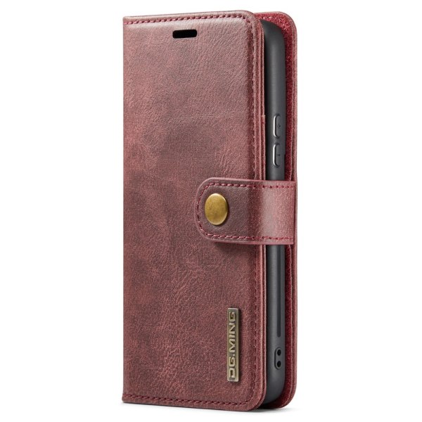 DG.MING 2-in-1 Magnet Wallet Samsung Galaxy S24 Plus Red