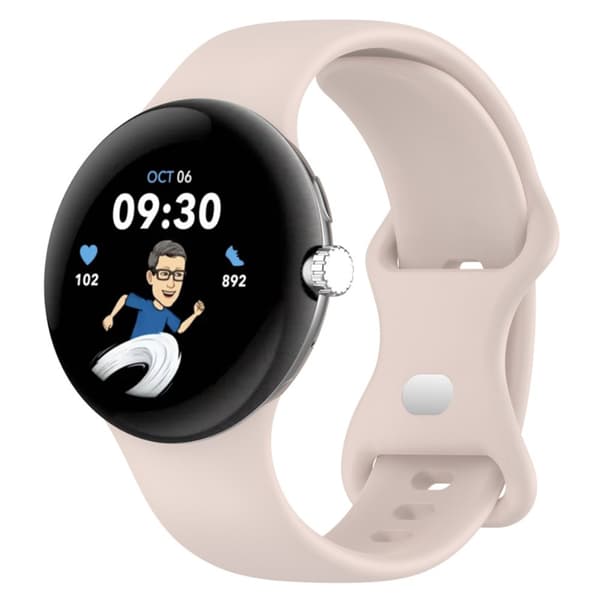 Silikoniranneke Google Pixel Watch Vaaleanpunainen