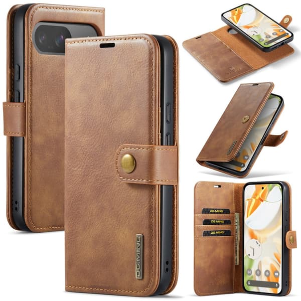 DG.MING 2-i-1 Magnetpung Google Pixel 9 Cognac