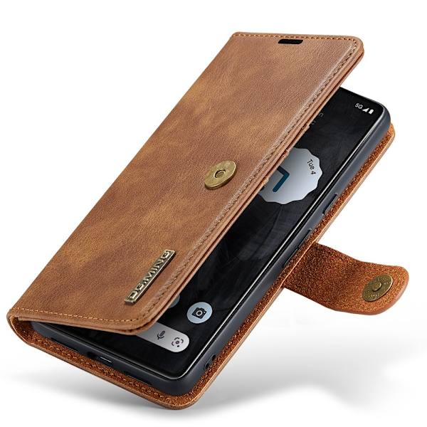 DG.MING 2-in-1 Magnet Plånbok Google Pixel 8 Pro Cognac