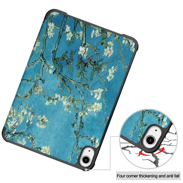 iPad Mini 6. generation (2021) Etui Tri-fold Kirsebærblomster