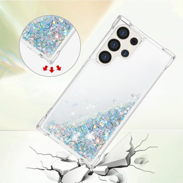 Glitter Bling TPU Case Samsung Galaxy S24 Ultra Silver