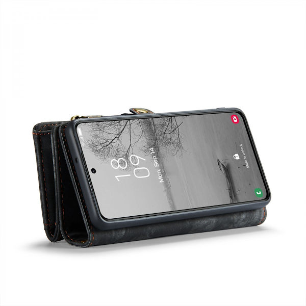 CaseMe Multi-Slot 2 i 1 Pungetui Galaxy S24 Plus Sort