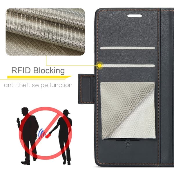 CaseMe Slim Pung Etui RFID-beskyttelse Google Pixel 9a Sort