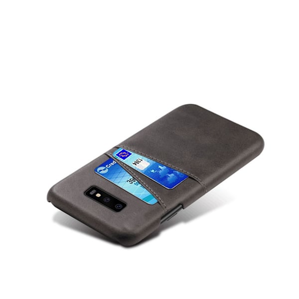 Læderskal med kortholder Samsung Galaxy S10e Sort