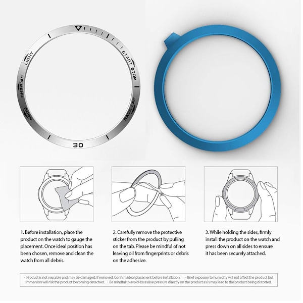 Bezel Ring Garmin Fenix 5 Sølv