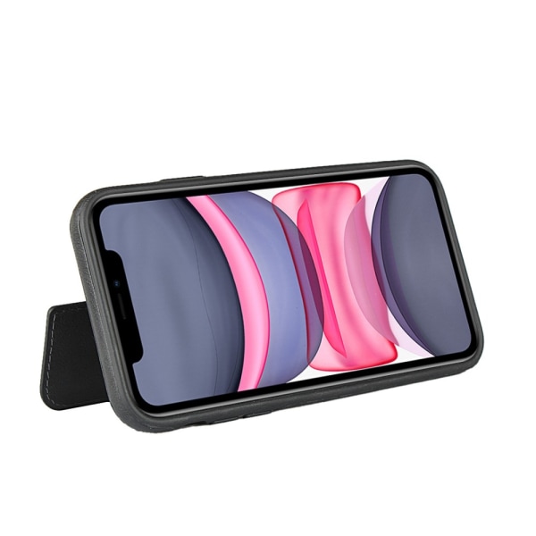 Kotelo piilotetulla lompakolla iPhone 11 Musta
