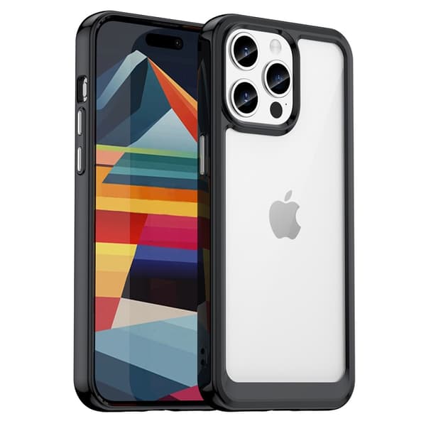 Hybrid Edge Skal iPhone 15 Pro Max Svart