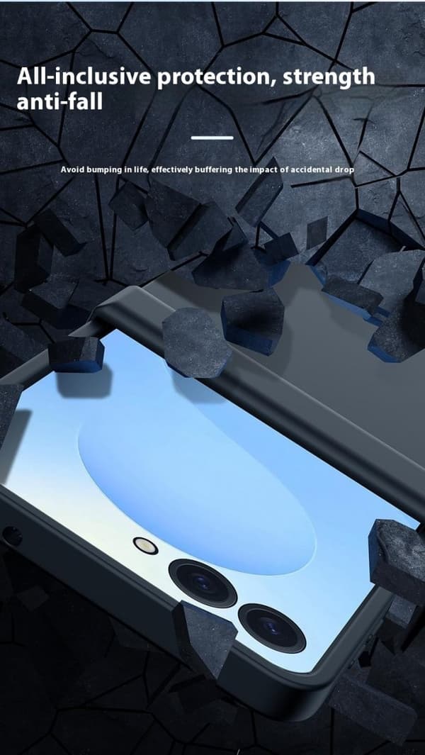 Hårdskal Gummerat Hinge Protection Samsung Galaxy Z Flip 7 Svart