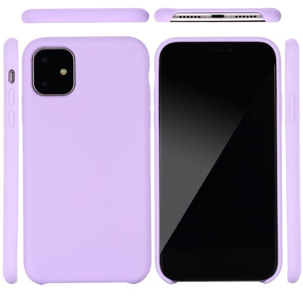 Silikonikuori iPhone 11 Vaalean Lila