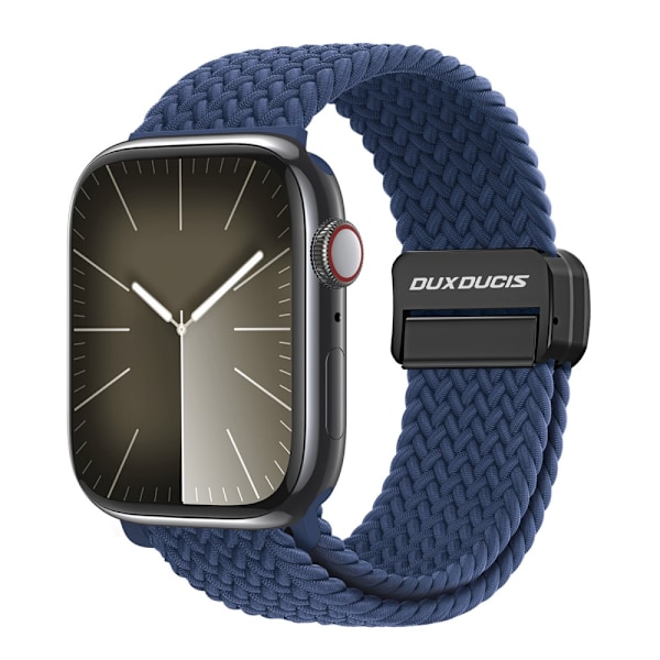 Dux Ducis Elastisk Nylon Vævet Rem Apple Watch Series 10 46mm Blå