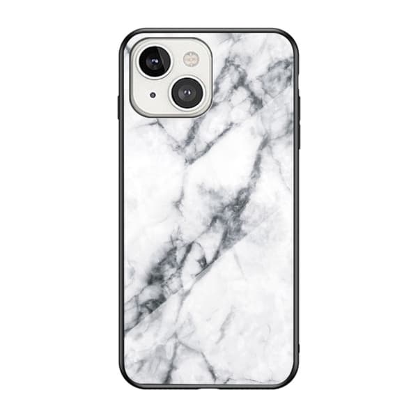 Skal Härdat Glas iPhone 13 Mini Vit Marmor