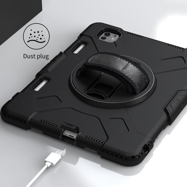 iPad Pro 11 5. generation (2024) Stødsikkert Hybridcover Sort