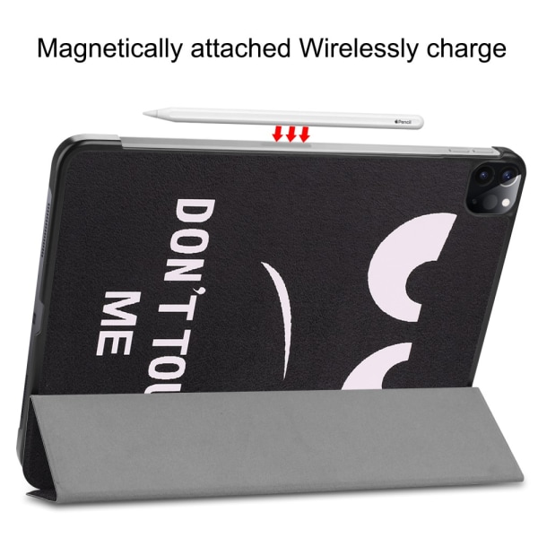 iPad Pro 11 3rd Gen (2021) -kotelo Tri-fold Don't Touch Me